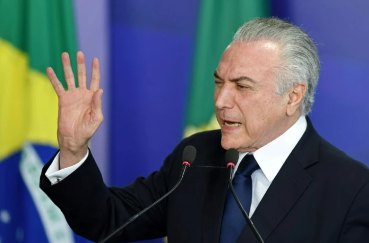 Le président brésilien Michel Temer à Brasilia, le 1er août 2017