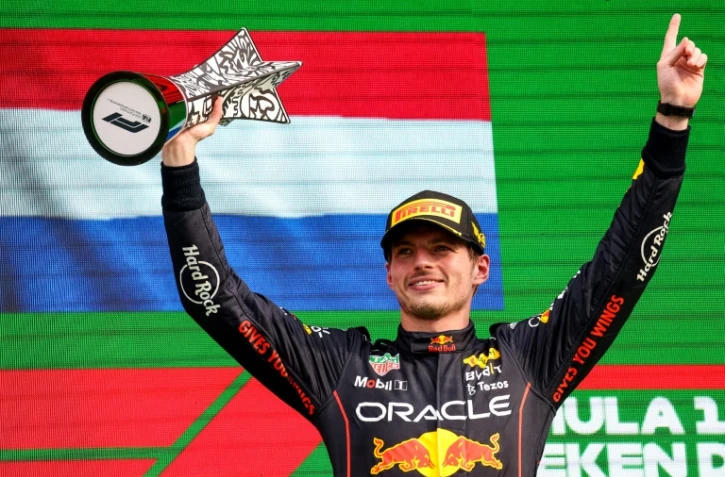 Le pilote de Red Bull Racing Max Verstappen après sa victoire au Grand Prix des Pays-Bas, le 4 septembre 2022