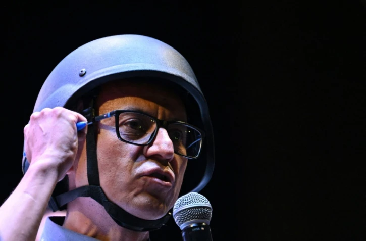 Le journaliste et candidat à l'élection présidentielle équatorienne Christian Zurita, le 17 août 2023 à Quito