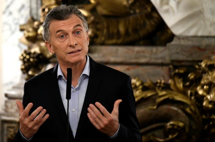 Le président argentin Mauricio Macri à Buenos Aires le 21 juin 2018 