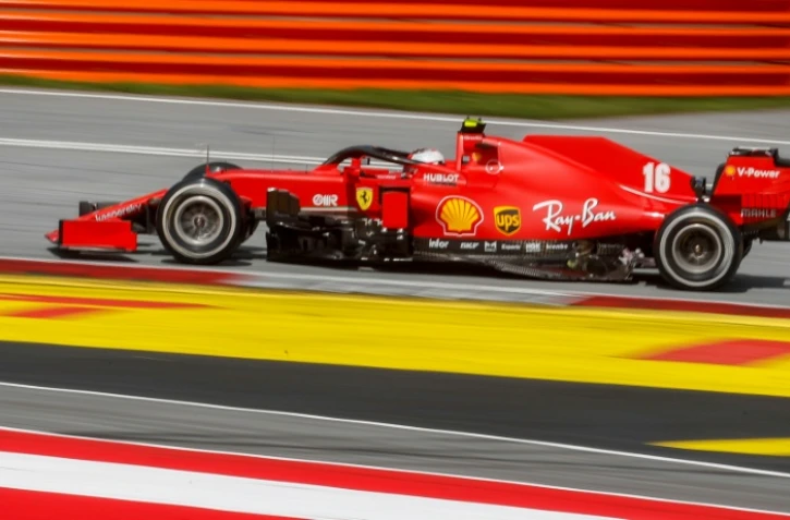 Le Monegasque Charles Leclerc au volant de sa Ferrari le 12 juillet 2020 lors du Grand prix de Styrie au Spielberg en Autriche.