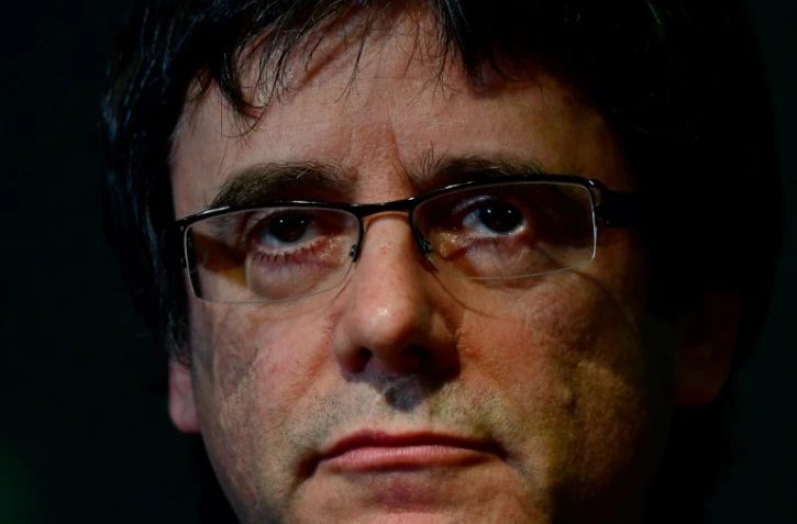 L'indépendantiste catalan Carles Puigdemont peut être extradé en Espagne mais ne pourra y être jugé pour "rébellion", a tranché jeudi 12 juillet un tribunal allemand. Photo prise le 15 mai 2018 lors d'une conférence de presse de M. Puidgemont à Berlin