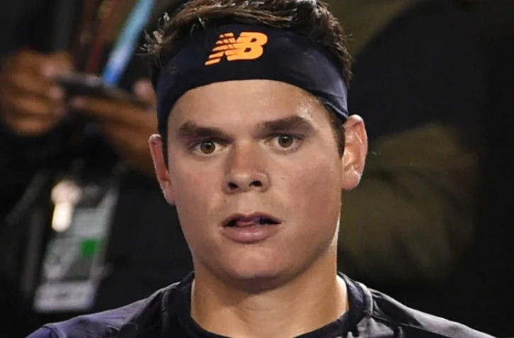 Le Canadien Milos Raonic lors de l'Open d'Australie, le 29 janvier 2016