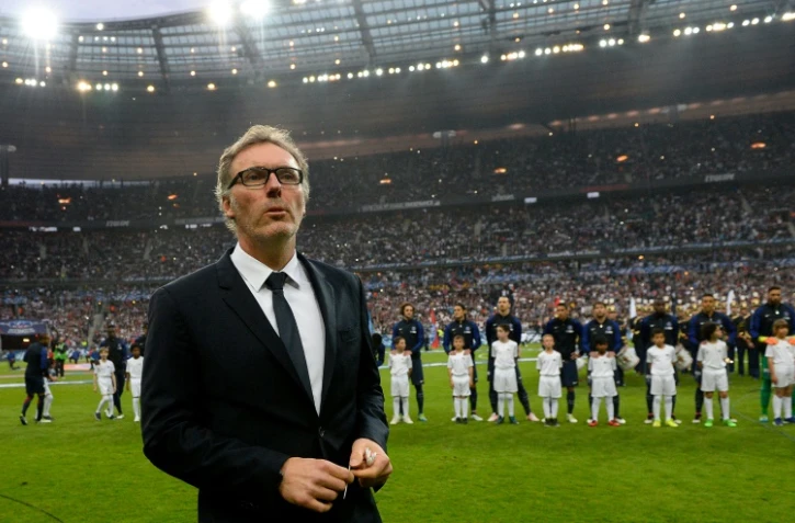 Laurent Blanc, alors entraîneur du PSG, avant le coup d'envoi de la finale de la Coupe de France face à Marseille au Stade de France, le 21 mai 2016