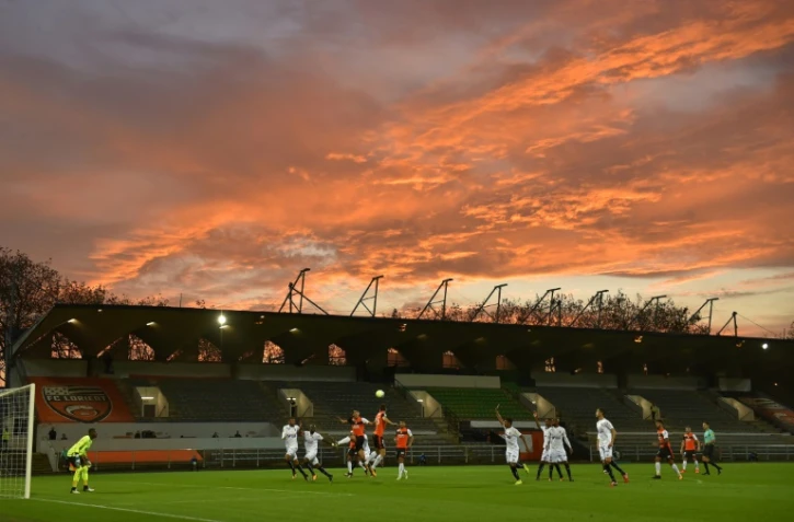 8e de finale de Coupe de la Ligue entre Lorient et Caen, le 24 octobre 2017 au Moustoir