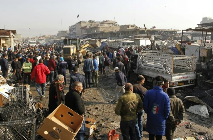 Nouvel attentat à Bagdad à l'entrée d'un marché, le 8 janvier 2017