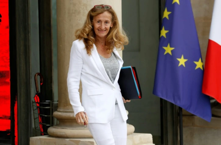 Nicole Belloubet, ministre de la Justice, le 28 juin 2017 sur le perron de l'Elysée