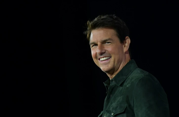 Tom Cruise le 18 juillet 2019 à San Diego (Californie) pour faire la promotion de "Top Gun: Maverick", suite du film à succès sorti en 1986