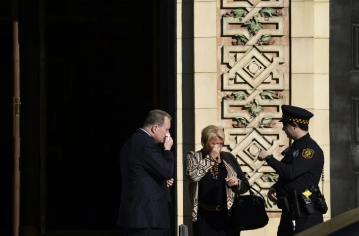 La synagogue Rodef Shalom à Pittsburgh (Pennsylvanie), le 30 octobre 2018