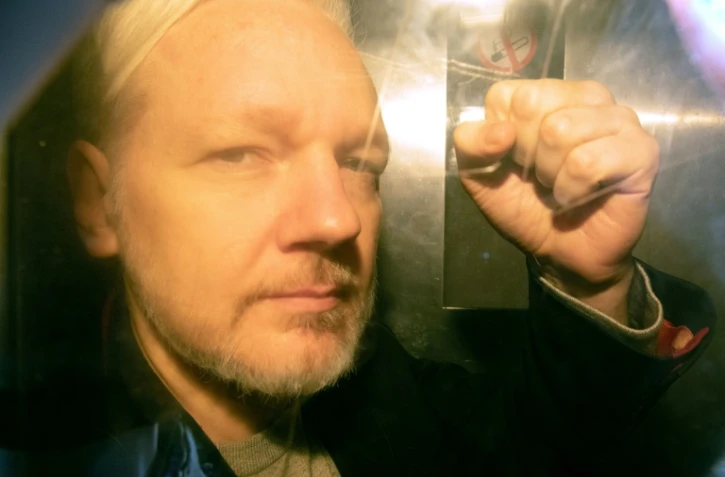 Le fondateur de WikiLeaks Julian Assange, le 1er mai 2019 à son arrivée devant un tribunal de Londres