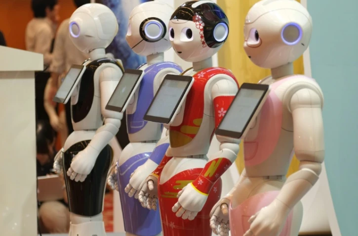 Le robot humanoïde "Pepper" développé par le japonais Softbank