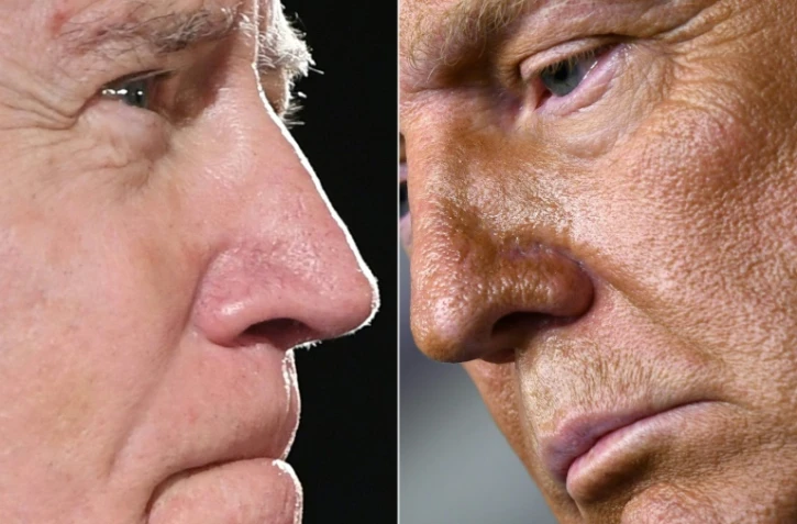 Le candidat démocrate à la Maison Blanche Joe Biden et le président américain Donald Trump