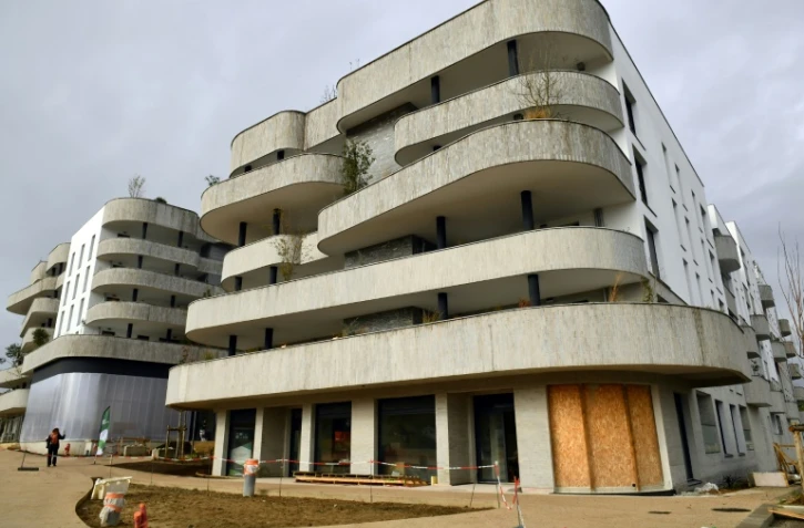 Un immeuble de logements de la résidence Grândola à Tarnos, le 2 décembre 2024 dans les Landes