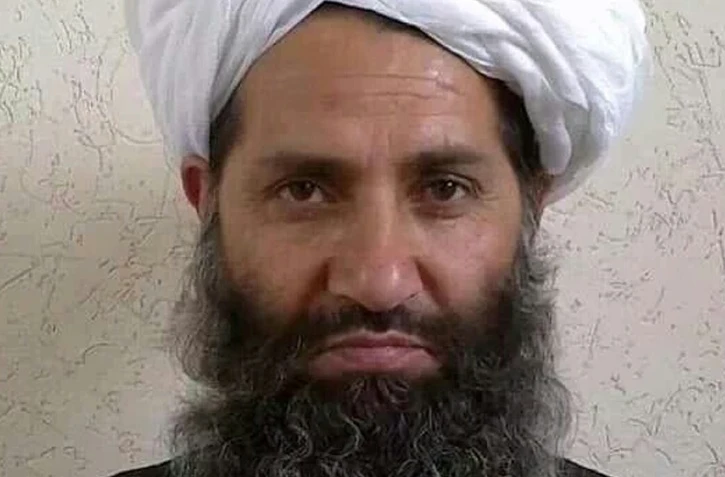 Le leader taliban Haibatullah Akhundzada en 2016 dans une image fournie par les talibans