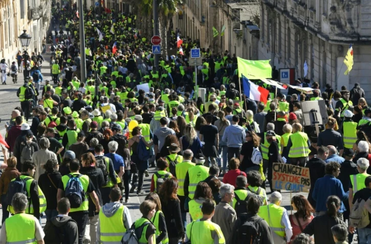 Manifestation des "gilets jaunes" samedi 16 mars 2019 à Montpellier