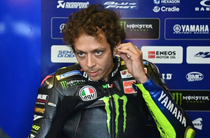 La légende de la moto Valentino Rossi, le 19 septembre 2020 à Misano en Italie