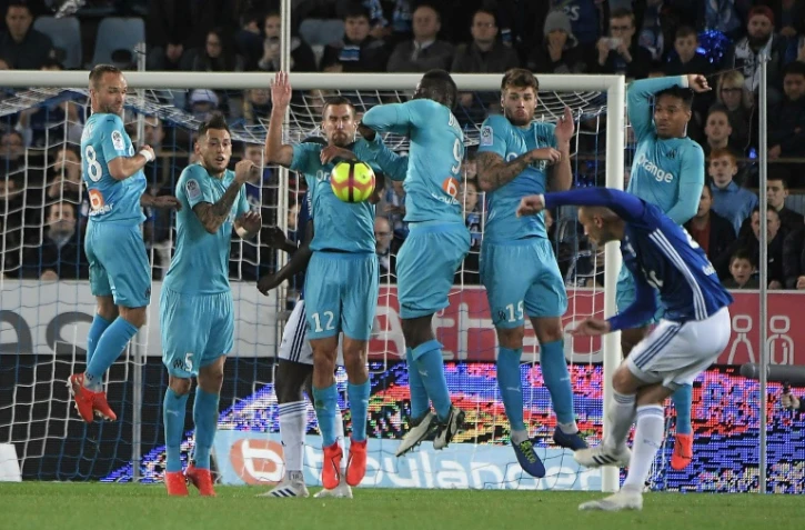 Les Marseillais face à Strasbourg, à La Meinau le 3 mai 2019