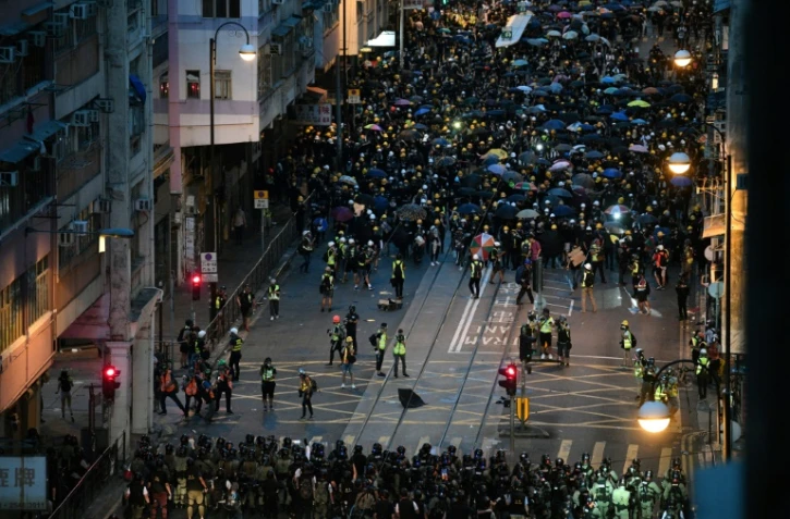 The announcement late Tuesday that 44 protesters had been charged with rioting - an offence that carries a jail term of up to 10 years - triggered another round of clashes between police and protesters