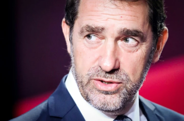 Christophe Castaner lors de l'émission "Vous avez la parole", sur France 2, à Saint-Cloud (Hauts-de-Seine) le 17 octobre 2019