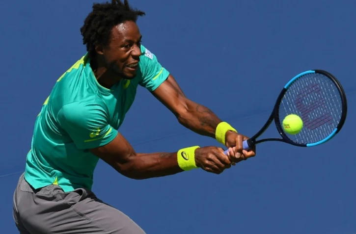 Gaël Monfils face à Jérémy Chardy au 1er tour de l'US Open, le 30 août 2017 à Flushing Meadows