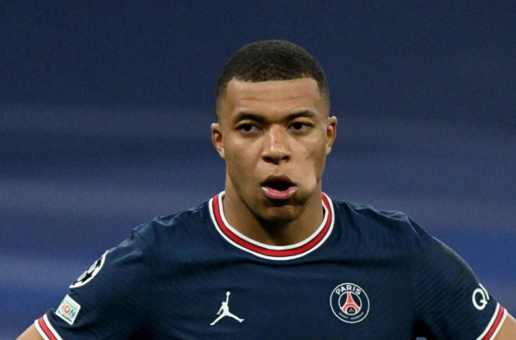 L'attaquant du Paris SG Kylian Mbappé au cours du 8e de finale retour de Ligue des champions contre le Real Madrid, le 9 mars 2022 au Stade Bernaubeu