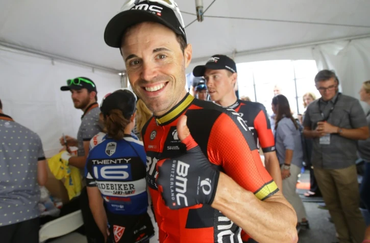 L'Espagnol Samuel Sanchez (BMC) après la 8e étape du Tour de Californie, le 22 mai 2016 à Sacramento