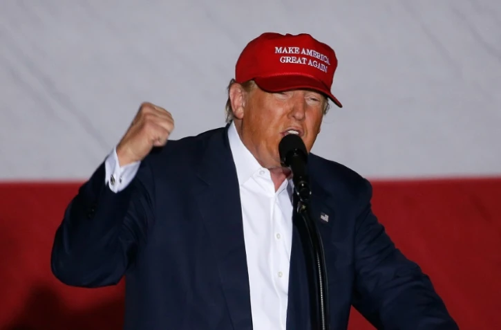 Le candidat républicain Donald Trump, le 13 mars 2016 lors d'un meeting électoral à Boca Raton, en Floride