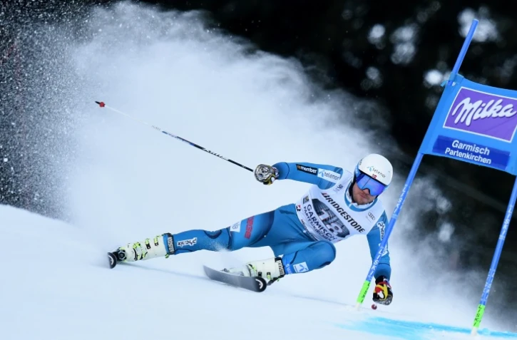 Le Norvégien Kjetil Jansrud lors du slalom géant de Garmisch-Partenkirchen, le 29 janvier 2017