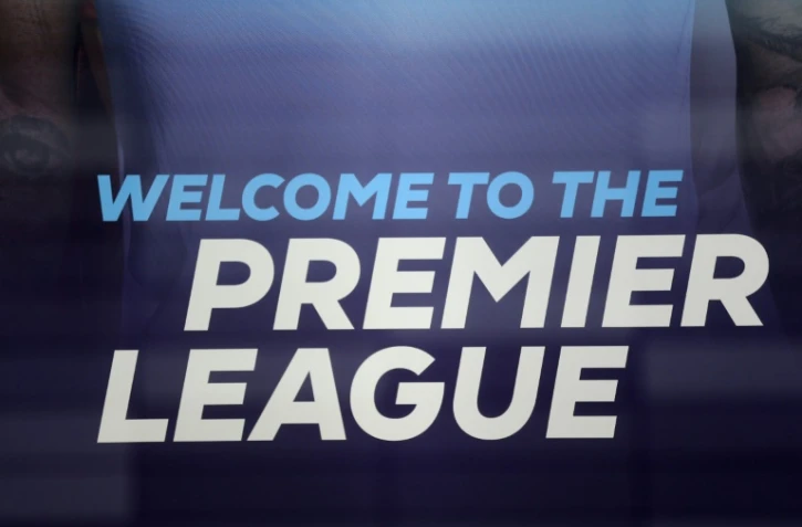 Le logo de la Premier League, qui reprend mardi, le 13 mars 2020
