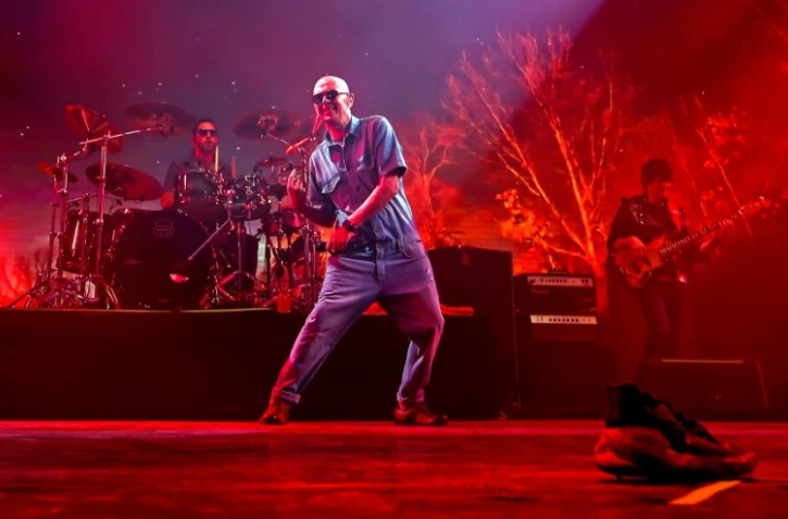 Le chanteur argentin Carlos Alberto Solari en concert Ă Olavarria, dans la province de Buenos Aires, le 11 mars 2017