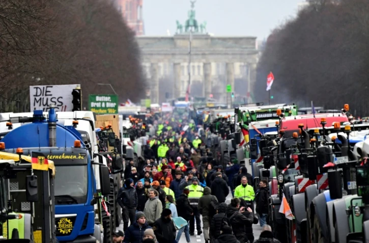 Manifestation d'agriculteurs à Berlin, le 15 janvier 2024