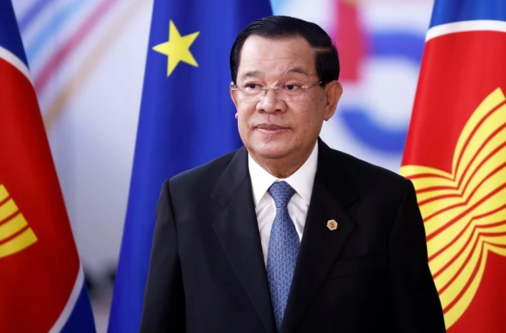 Le Premier ministre cambodgien Hun Sen, à Bruxelles le 14 décembre 2022