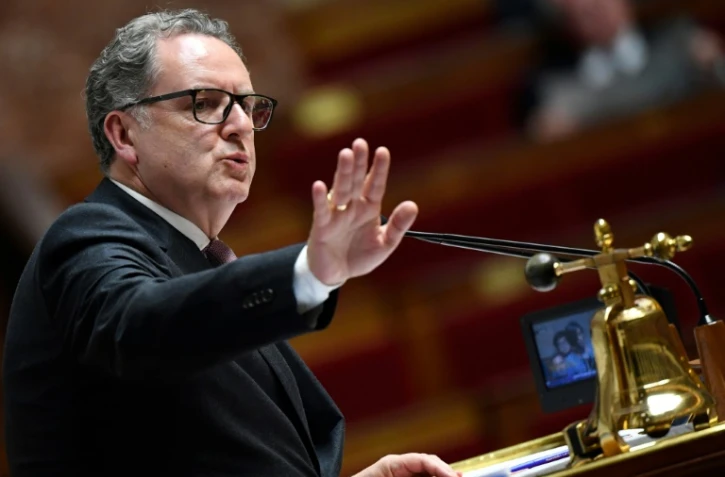 Le président LREM de l'Assembl&ée nationale, Richard Ferrand, préside la séance des questions au gouvernement le 9 octobre à Paris.