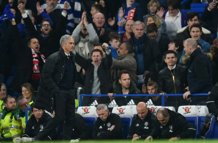 L'entraîneur de Manchester United José Mourinho à l'issue du match perdu contre Chelsea, le 23 octobre 2016 à Stamford Bridge