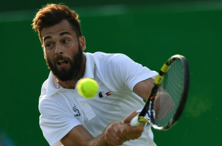 Le Français Benoît Paire lors de son match perdu face à l'Italien Fabio Fognini, lors des JO de Rio le 9 août 2016