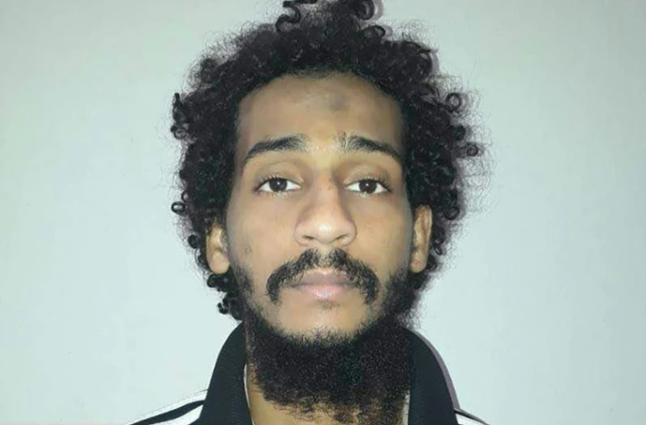 Photo fournie par les Forces démocratiques syriennes du combattant du groupe Etat islamique, El Shafee el-Sheikh, le 10 février 2018