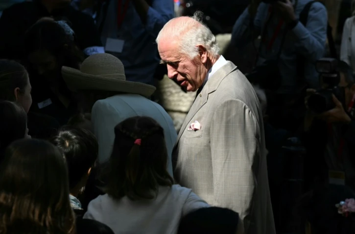 Le roi Charles III à l'église anglicane Saint Thomas à Sydney le 20 octobre 2024