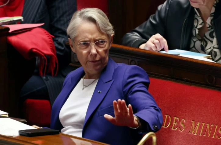 La Première ministre Elisabeth Borne à l'Assemblée nationale, le 31 octobre 2023 à Paris