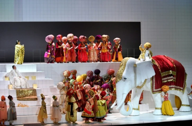 Répétition de "L'Amour de Danaé", opéra de Richard Strauss inscrit au programme du festival de Salzbourg en Autriche, le 27 juillet 2016