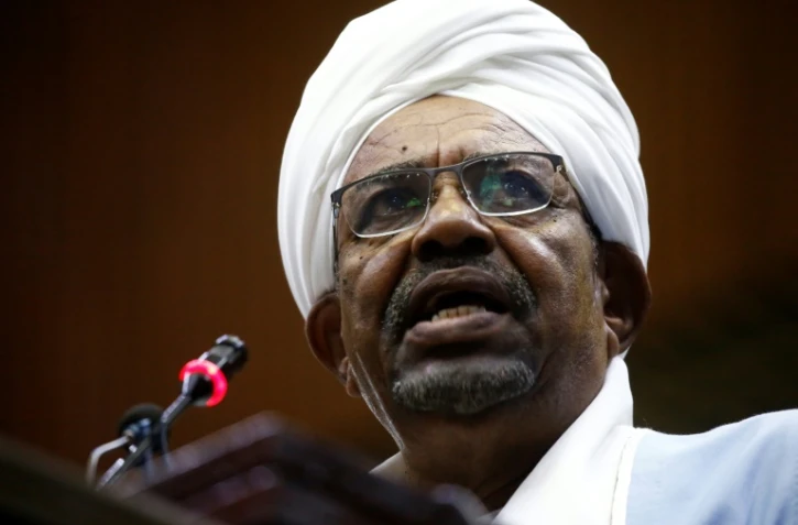 Le président soudanais Omar el-Béchir devant le Parlement à Khartoum, le 1er avril 2019