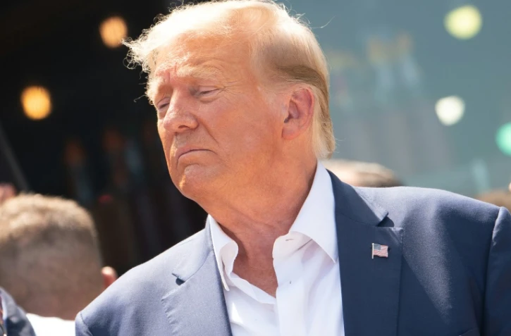 L'ancien président américain Donald Trump, le 12 août 2023 à Des Moines, dans l'Iowa