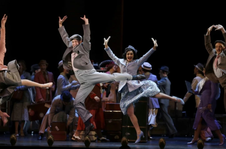 Répétition générale de la comédie musicale "42nd Street" au Théâtre du Chatelet le 15 novembre 2016 à Paris