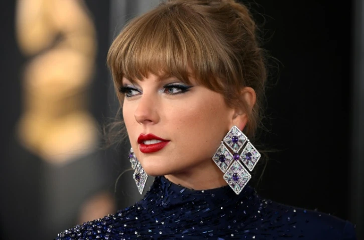 La chanteuse américain Taylor Swift aux 65e Grammy Awards, le 5 février 2023 à Los Angeles, en Californie