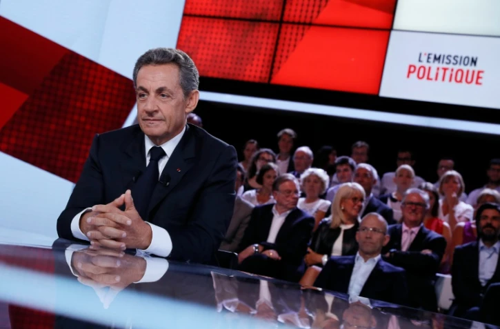 Nicolas Sarkozy pendant "L'Emission politique" le 15 septembre 2016 Ă Saint-Cloud
