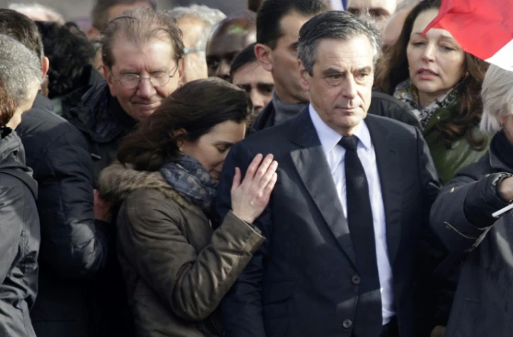 François Fillon, lors d'un rassemblement de ses partisans au Trocadéro, à paris, le 5 mars 2017