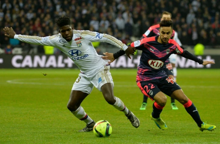 Le Lyonnais Samuel Umtiti, face à Bordeaux, à Lyon, le 3 février 2016