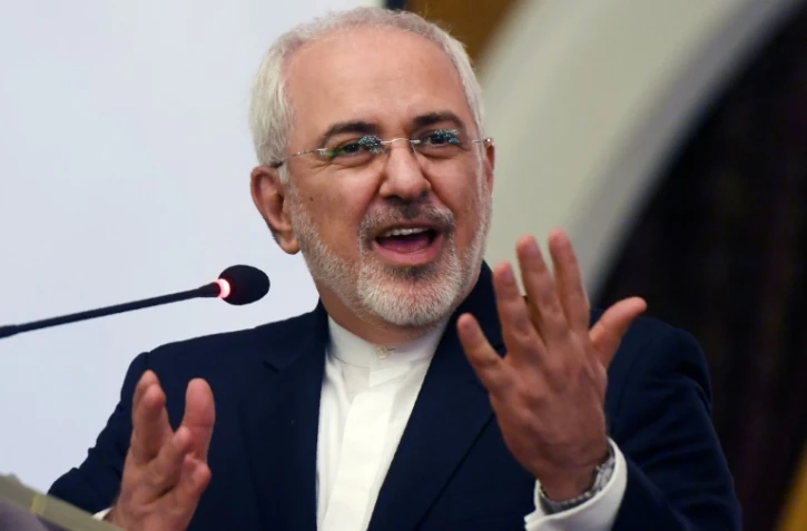 Le chef de la diplomatie iranienne, Mohammad Javad Zarif, le 13 mars 2018 Ă Karachi, au Pakistan