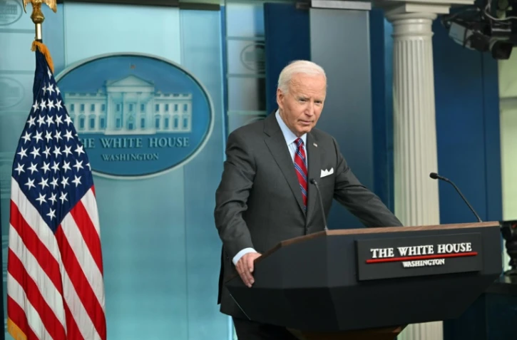 Le président américain Joe Biden lors d'un point presse à la Maison Blanche, à Washington, le 4 octobre 2024