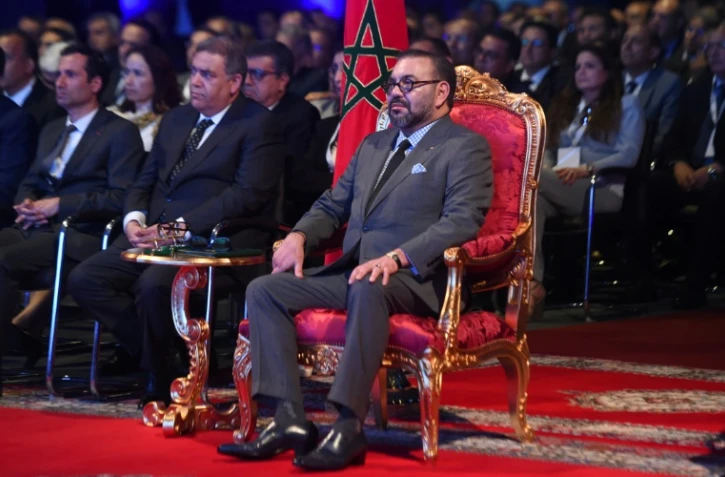 Le roi du Maroc Mohammed VI assiste le 20 juin  2019 à l'inauguration d'une usine du groupe français PSA (Peugeot, Citroën et DS) à Kénitra au nord de Rabat