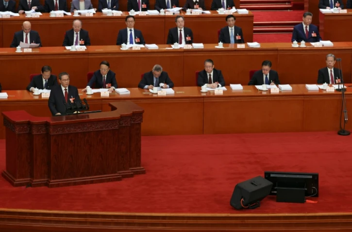 Le Premier ministre chinois Li Qiang lors du grand événement annuel dit des Deux sessions, à Pékin, le 5 mars 2026